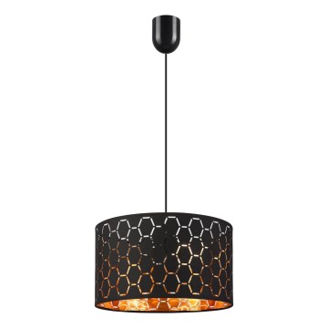 Κρεμαστό φωτιστικό με καλώδιο ULLE 1xE27/15W/230V μαύρο