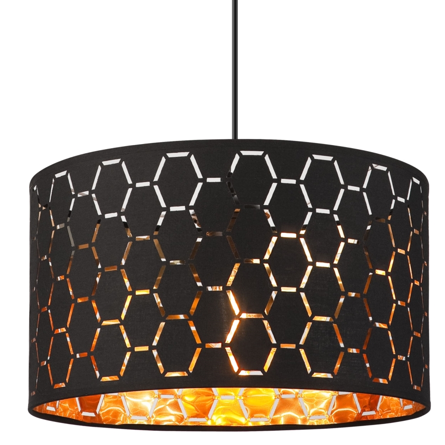 Κρεμαστό φωτιστικό με καλώδιο ULLE 1xE27/15W/230V μαύρο