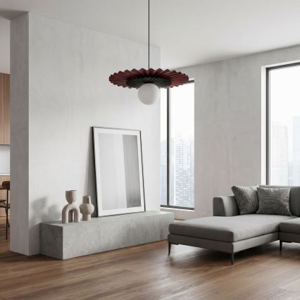 Κρεμαστό φωτιστικό με καλώδιο UMBRA 1xG9/8W/230V μαύρο/κόκκινο
