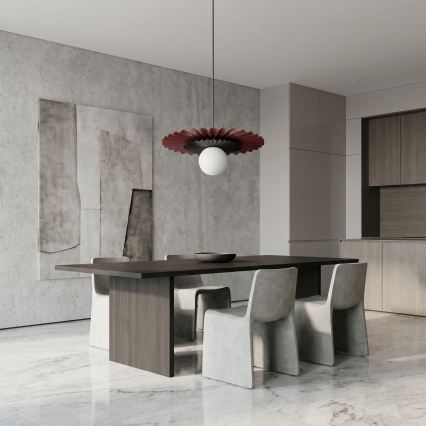Κρεμαστό φωτιστικό με καλώδιο UMBRA 1xG9/8W/230V μαύρο/κόκκινο