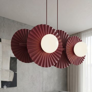 Κρεμαστό φωτιστικό με καλώδιο UMBRA 4xG9/8W/230V κόκκινο