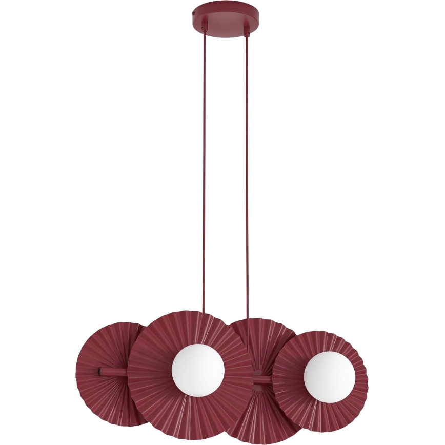 Κρεμαστό φωτιστικό με καλώδιο UMBRA 4xG9/8W/230V κόκκινο
