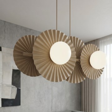 Κρεμαστό φωτιστικό με καλώδιο UMBRA 4xG9/8W/230V μπεζ