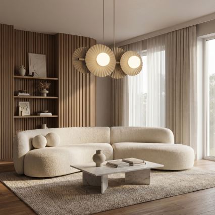 Κρεμαστό φωτιστικό με καλώδιο UMBRA 4xG9/8W/230V μπεζ