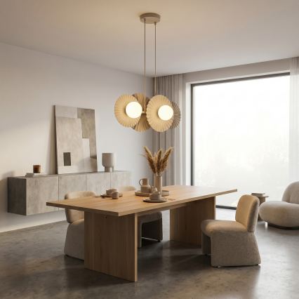 Κρεμαστό φωτιστικό με καλώδιο UMBRA 4xG9/8W/230V μπεζ