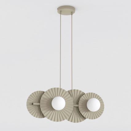Κρεμαστό φωτιστικό με καλώδιο UMBRA 4xG9/8W/230V μπεζ