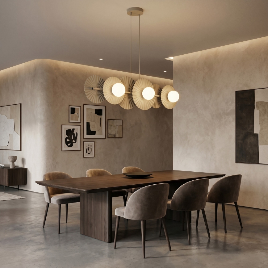 Κρεμαστό φωτιστικό με καλώδιο UMBRA 6xG9/8W/230V μπεζ