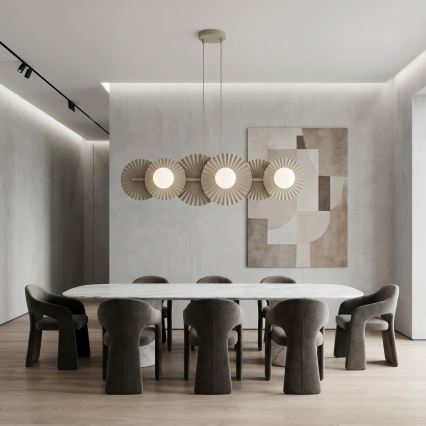 Κρεμαστό φωτιστικό με καλώδιο UMBRA 6xG9/8W/230V μπεζ