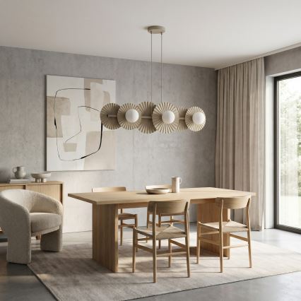 Κρεμαστό φωτιστικό με καλώδιο UMBRA 6xG9/8W/230V μπεζ