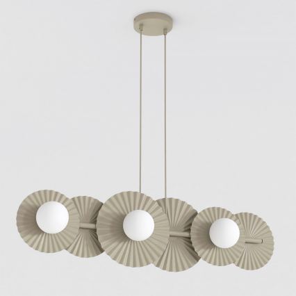 Κρεμαστό φωτιστικό με καλώδιο UMBRA 6xG9/8W/230V μπεζ