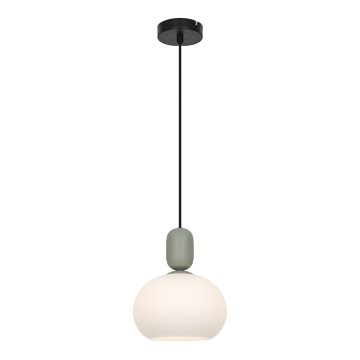 Κρεμαστό φωτιστικό με καλώδιο VALISIA 1xE27/40W/230V μαύρο/ελαιδί