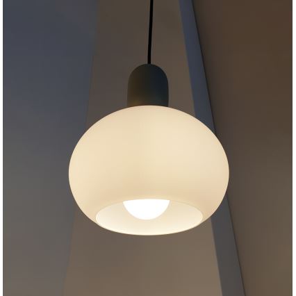 Κρεμαστό φωτιστικό με καλώδιο VALISIA 1xE27/40W/230V μαύρο/ελαιδί