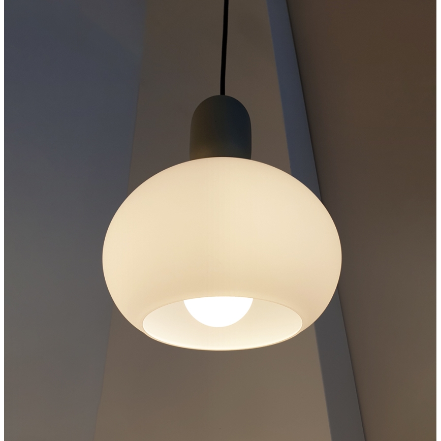 Κρεμαστό φωτιστικό με καλώδιο VALISIA 1xE27/40W/230V μαύρο/ελαιδί