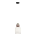 Κρεμαστό φωτιστικό με καλώδιο VALISIA 3xE27/40W/230V μπεζ/ελαιοπράσινο