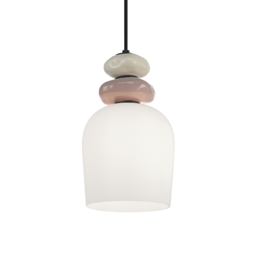 Κρεμαστό φωτιστικό με καλώδιο VALISIA 3xE27/40W/230V μπεζ/ελαιοπράσινο