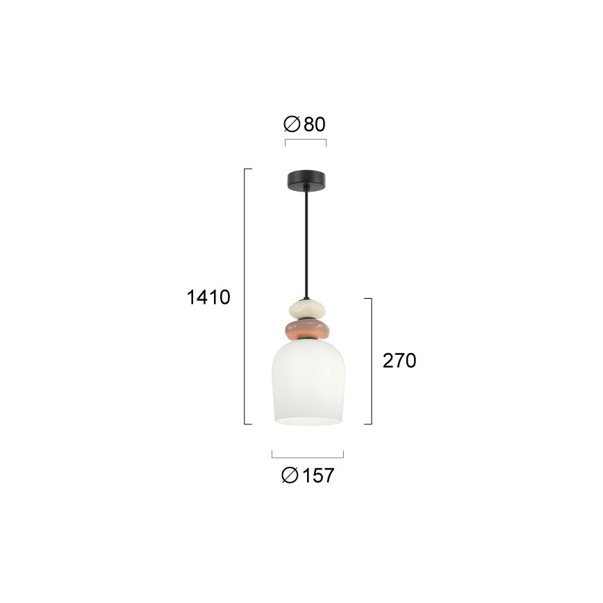 Κρεμαστό φωτιστικό με καλώδιο VALISIA 3xE27/40W/230V μπεζ/ελαιοπράσινο