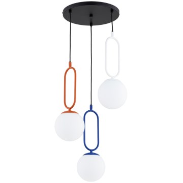 Κρεμαστό φωτιστικό με καλώδιο VAVIL 3xE27/15W/230V πολύχρωμο