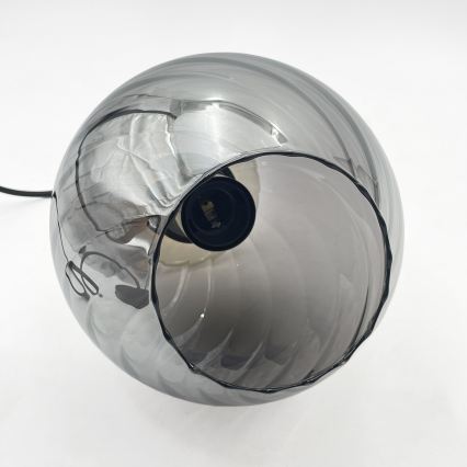 Κρεμαστό φωτιστικό με καλώδιο VELLO 1xE27/15W/230V μαύρο/καπνιστό ροζ/μπεζ/μαύρο