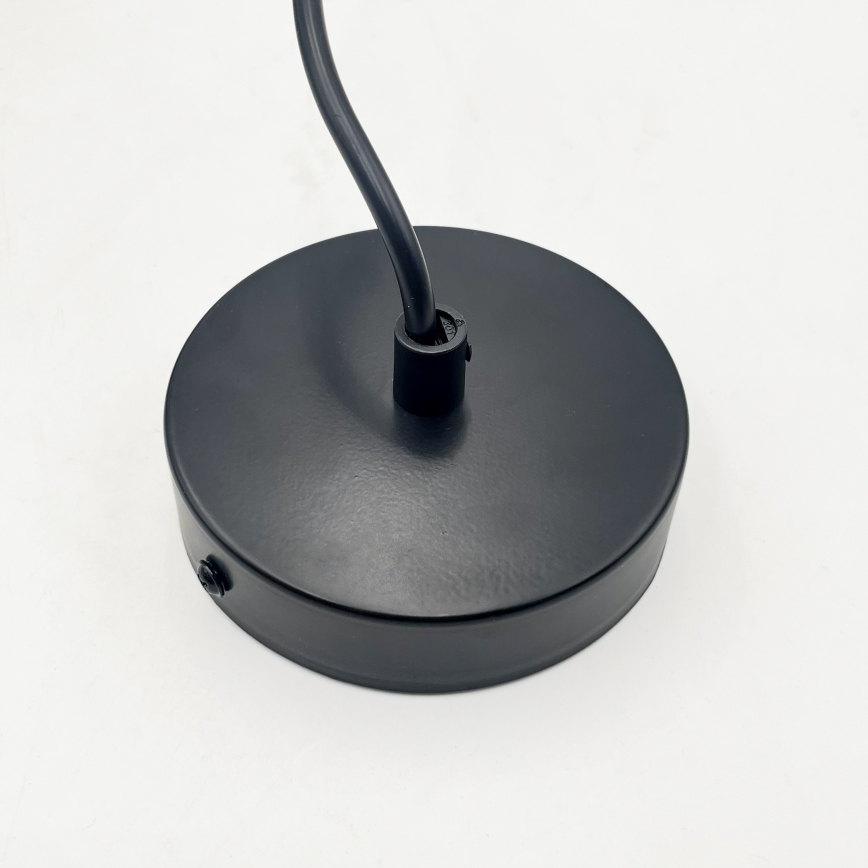 Κρεμαστό φωτιστικό με καλώδιο VELLO 1xE27/15W/230V μαύρο/καπνιστό ροζ/μπεζ/μαύρο