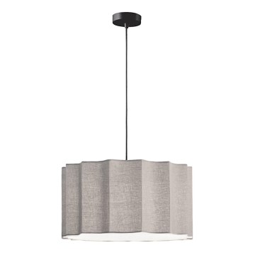 Κρεμαστό φωτιστικό με καλώδιο WAVY 1xE27/14W/230V γκρι