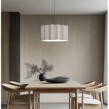 Κρεμαστό φωτιστικό με καλώδιο WAVY 1xE27/14W/230V γκρι