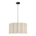 Κρεμαστό φωτιστικό με καλώδιο WAVY 1xE27/14W/230V μπεζ