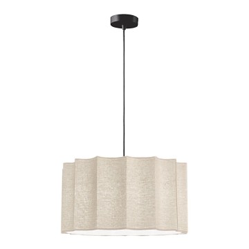 Κρεμαστό φωτιστικό με καλώδιο WAVY 1xE27/14W/230V μπεζ