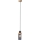 Κρεμαστό φωτιστικό με καλώδιο WOODNEST 1xE27/15W/230V πεύκο/καπνιστό μαύρο