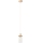 Κρεμαστό φωτιστικό με καλώδιο WOODNEST 1xE27/15W/230V, πεύκο/κρεμ απόχρωση