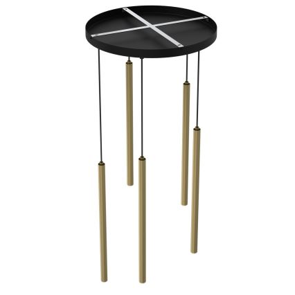 Κρεμαστό φωτιστικό με καλώδιο YORU 8xG9/8W/230V σε φινίρισμα ορείχαλκου