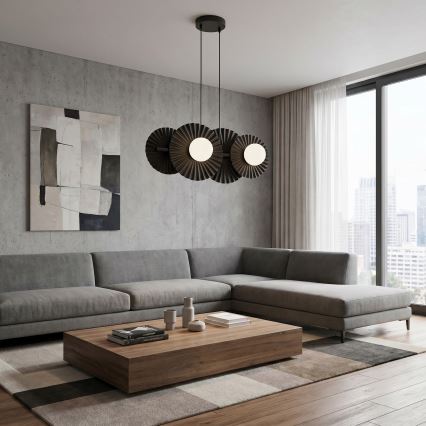 Κρεμαστό φωτιστικό με σύρμα UMBRA 4xG9/8W/230V μαύρο