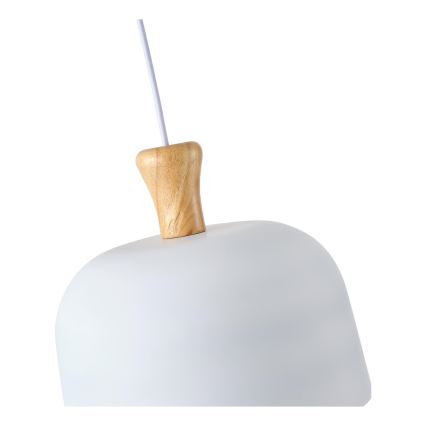 Κρεμαστό φωτιστικό οροφής 1xE27/15W/230V λευκό διάμετρος 27 cm