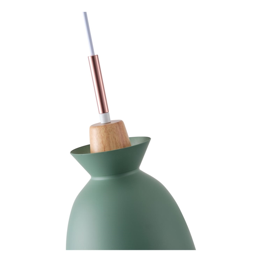 Κρεμαστό φωτιστικό οροφής 1xE27/15W/230V πράσινο διάμετρος 19,5 cm