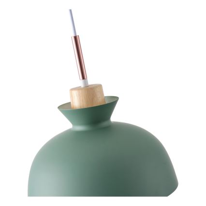 Κρεμαστό φωτιστικό οροφής 1xE27/15W/230V πράσινο διάμετρος 28 cm