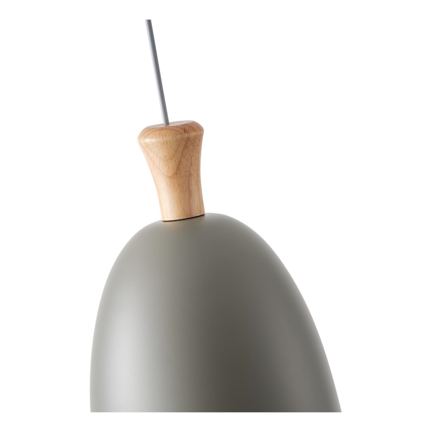 Κρεμαστό φωτιστικό οροφής 1xE27/15W/230V γκρι διάμετρος 23 cm