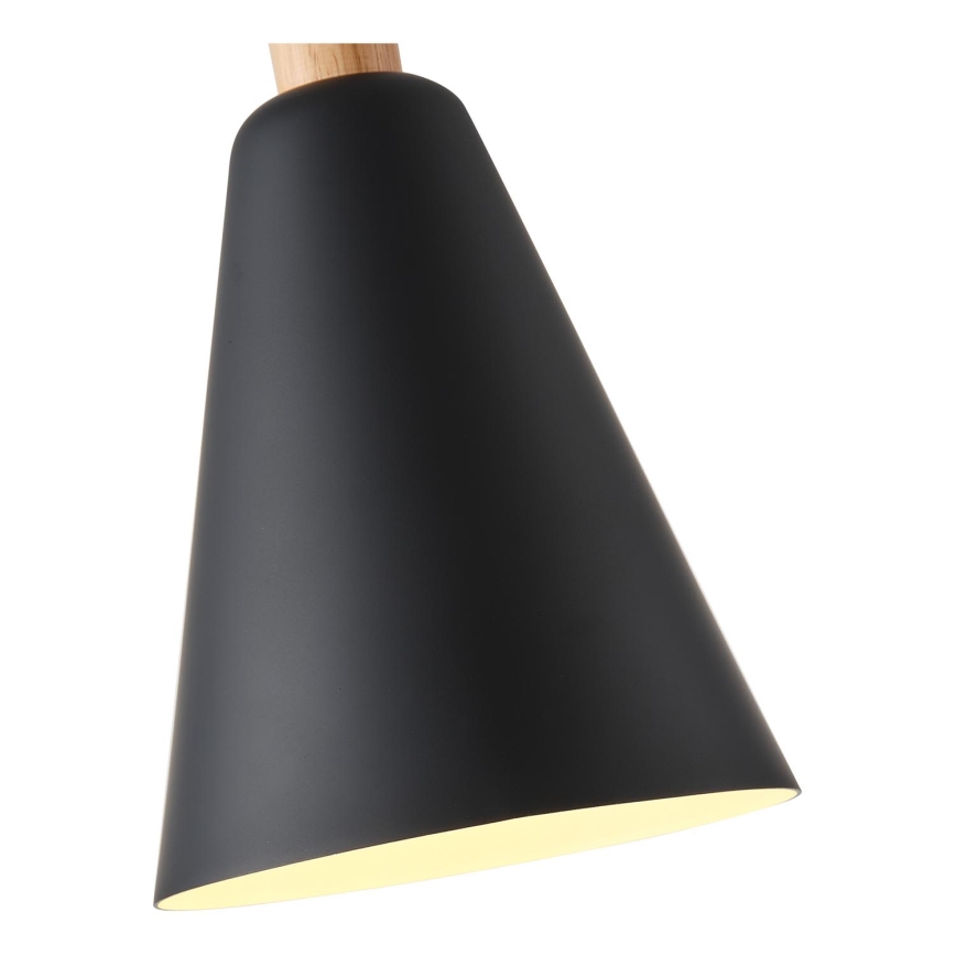 Κρεμαστό φωτιστικό οροφής 1xE27/15W/230V μαύρο διάμετρος 20 cm