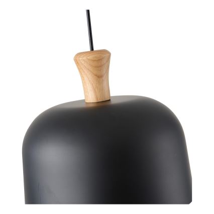 Κρεμαστό φωτιστικό οροφής 1xE27/15W/230V μαύρο διάμετρος 27 cm