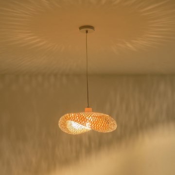 Κρεμαστό φωτιστικό οροφής 1xE27/40W/230V μπαμπού
