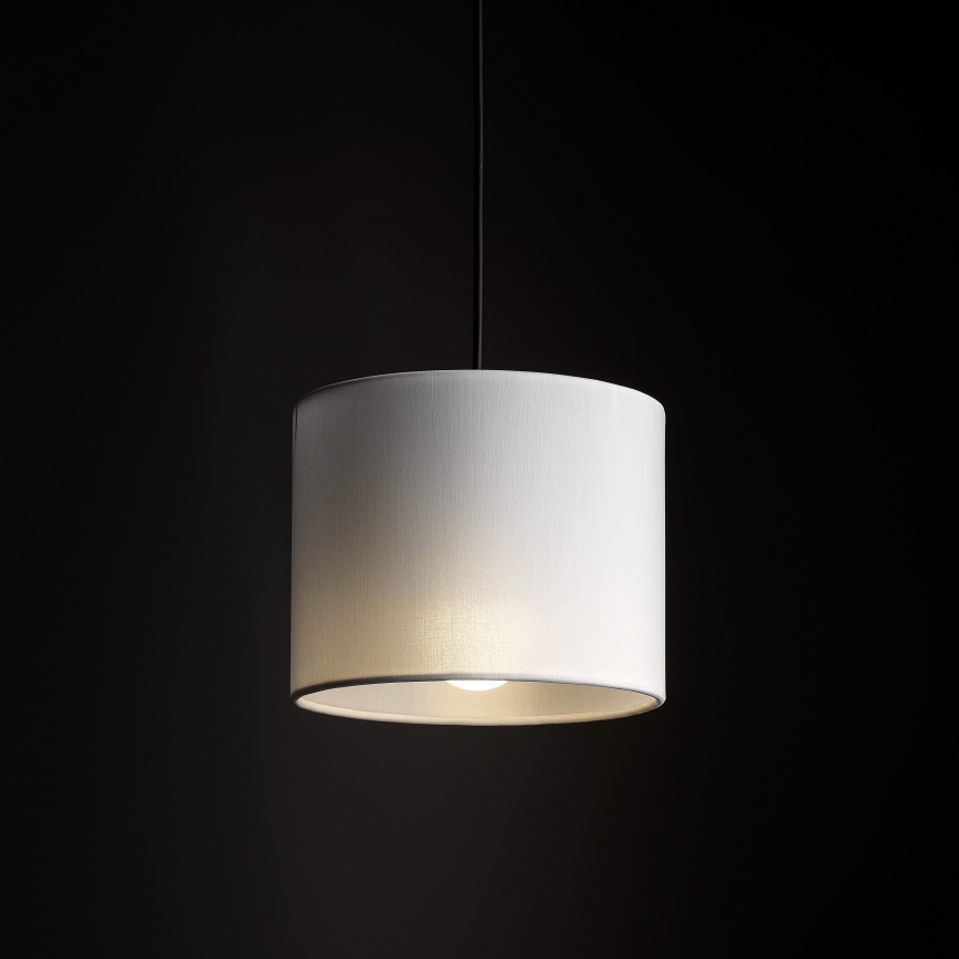 Κρεμαστό φωτιστικό οροφής για σύστημα 3-φασικής ράγας TRACER 1xE27/15W/230V διάμετρος 20 cm μαύρο/λευκό