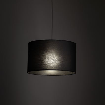 Κρεμαστό φωτιστικό οροφής για σύστημα 3-φασικής ράγας TRACER 1xE27/15W/230V διάμετρος 38 cm μαύρο