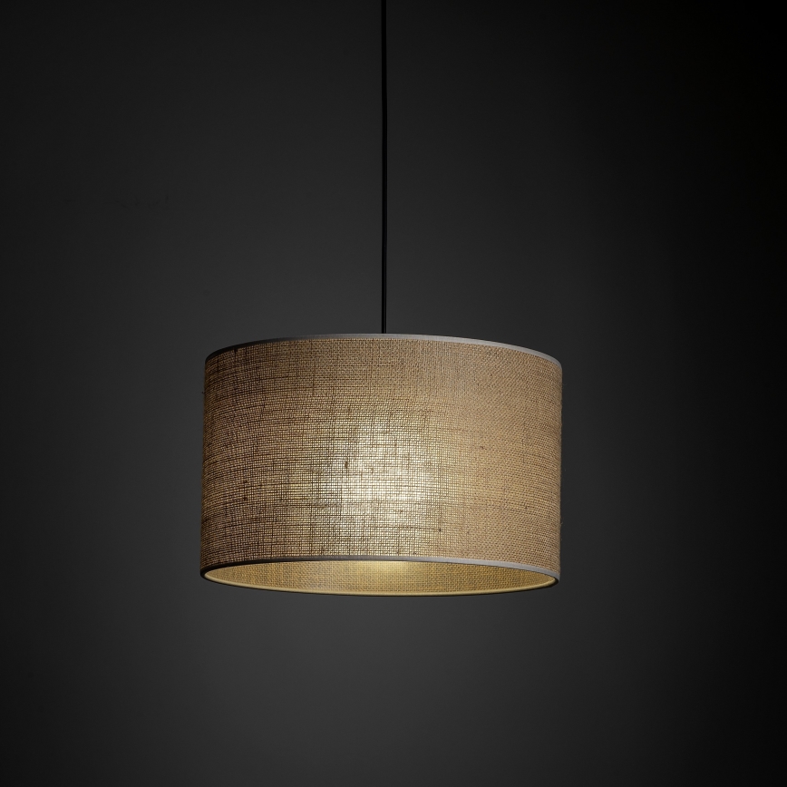 Κρεμαστό φωτιστικό οροφής για σύστημα 3-φασικής ράγας TRACER 1xE27/15W/230V διάμετρος 38 cm μαύρο/καφέ