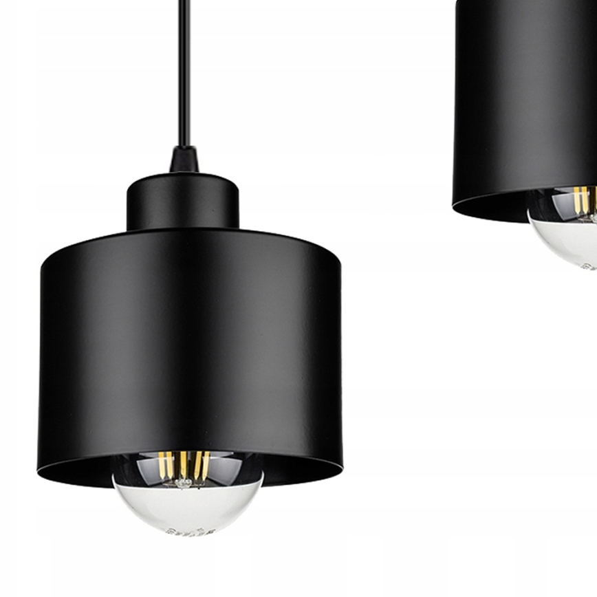 Κρεμαστό φωτιστικό οροφής 3xE27/35W/230V μαύρο