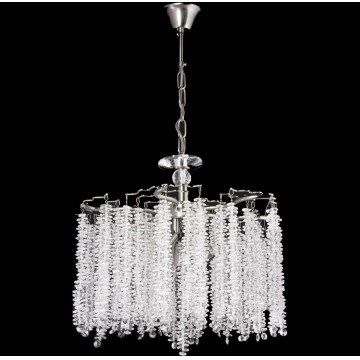 Κρεμαστό φωτιστικό οροφής 6xE14/60W/230V διάμετρος 46 cm γυαλιστερό χρώμιο