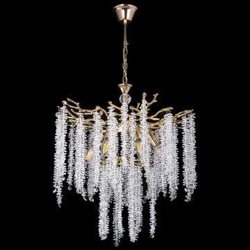 Κρεμαστό φωτιστικό οροφής 6xE14/60W/230V διάμετρος 53 cm χρυσό