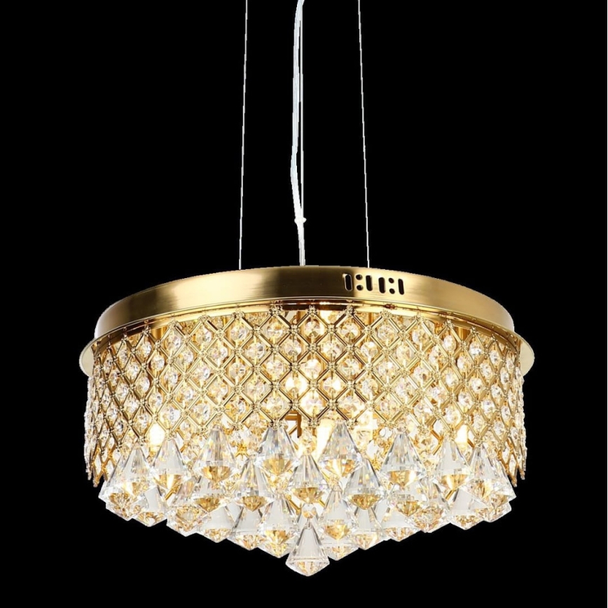 Κρεμαστό φωτιστικό οροφής AMAPOLI 7xG9/28W/230V διάμετρος 45 cm χρυσό