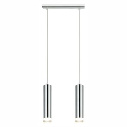 Κρεμαστό φωτιστικό οροφής ARMIN 2xGU10/10W/230V γυαλιστερό χρώμιο