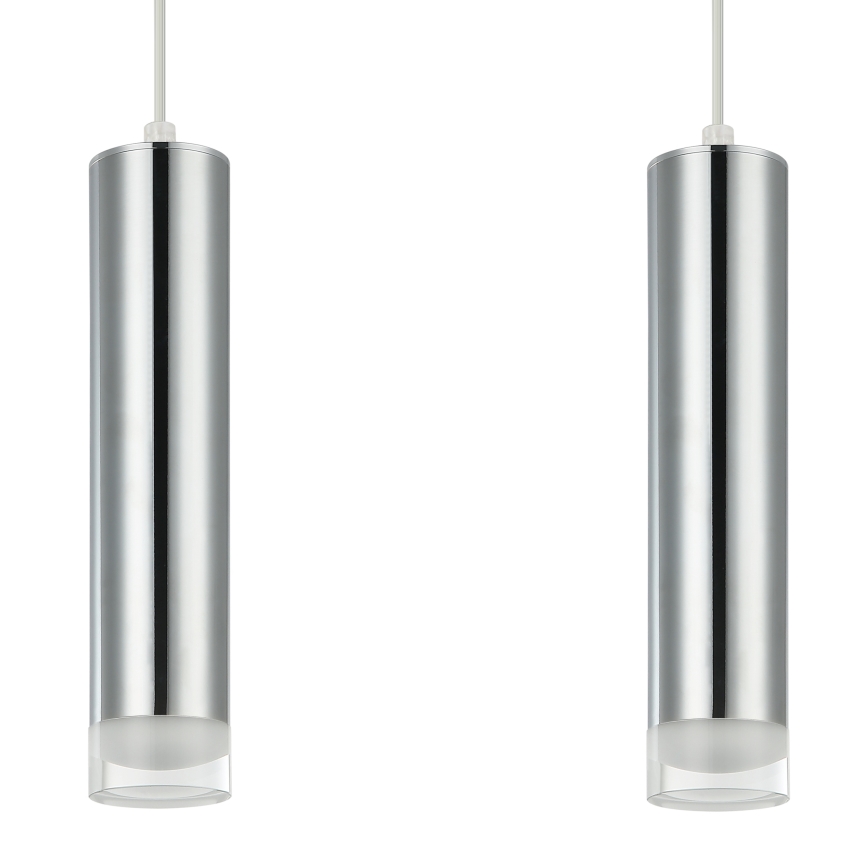 Κρεμαστό φωτιστικό οροφής ARMIN 2xGU10/10W/230V γυαλιστερό χρώμιο