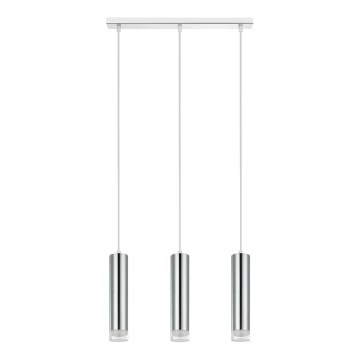 Κρεμαστό φωτιστικό οροφής ARMIN 3xGU10/10W/230V γυαλιστερό χρώμιο