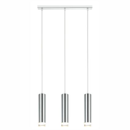 Κρεμαστό φωτιστικό οροφής ARMIN 3xGU10/10W/230V γυαλιστερό χρώμιο