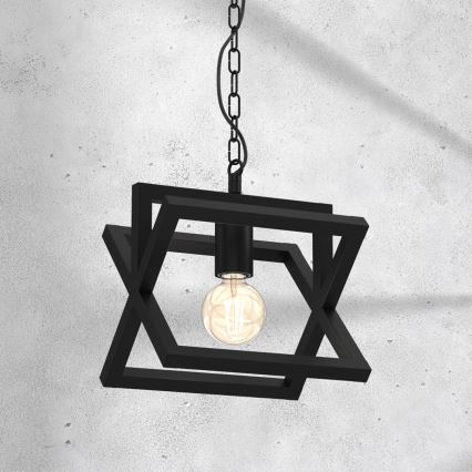 Κρεμαστό φωτιστικό οροφής ARNOLD 1xE27/60W/230V μαύρο